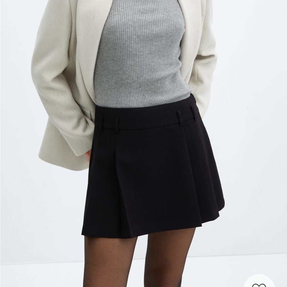 Mango nwt pleated mini skirt